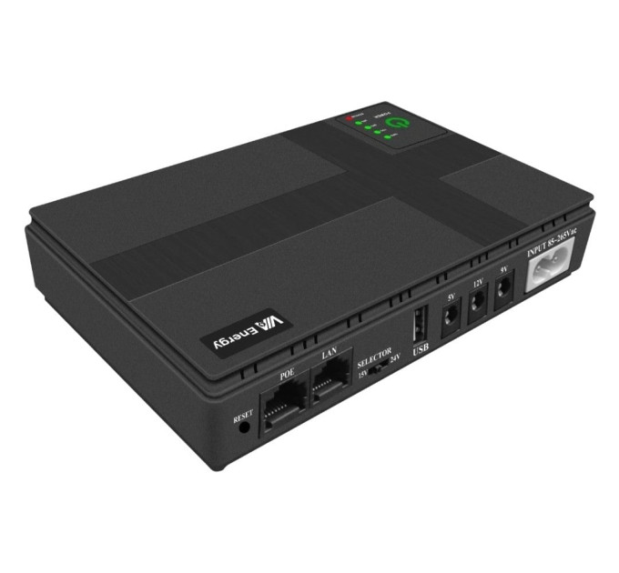 Джерело безперебійного живлення VIA Energy Mini UPS 2.0 10400mAh 36W Джерело безперебійного живлення VIA Energy Mini UPS 2.0 10400mAh 36W
