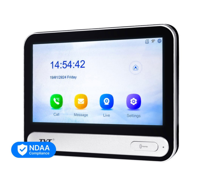 IP-відеодомофон з WiFi 7" TVT TD-E2137-PE/TP/WF Black