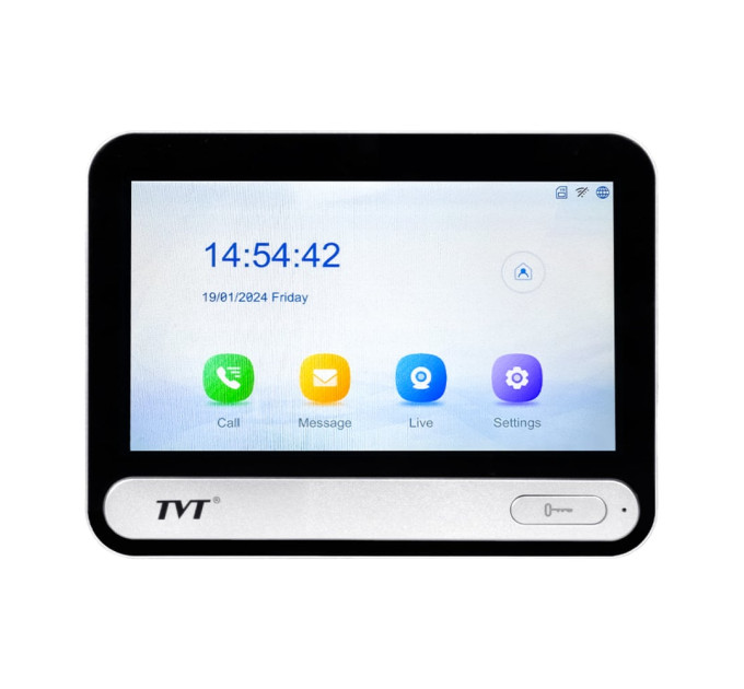 IP-відеодомофон з WiFi 7" TVT TD-E2137-PE/TP/WF Black