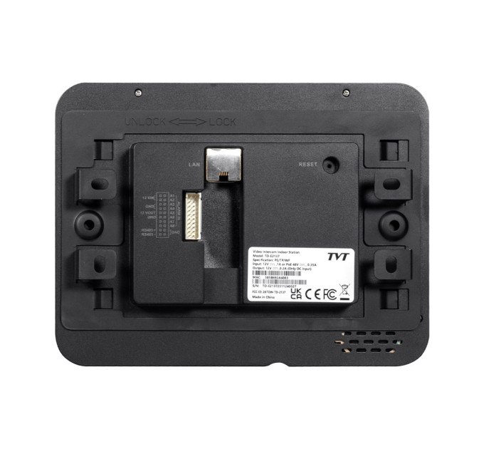 IP-відеодомофон з WiFi 7" TVT TD-E2137-PE/TP/WF Black