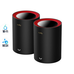 Маршрутизатор WiFi Mesh-система WiFi 6 2.5G Cudy M3000 Black (2-Pack) 2 штуки дводіапазонні AX3000 Маршрутизатор WiFi Mesh-система WiFi 6 2.5G Cudy M3000 Black (2-Pack) 2 штуки дводіапазонні AX3000