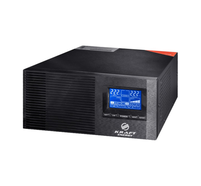 Інвертор Kraft KRF-AVR1200VA/1КW-12V з правильною синусоїдою під зовнішній акумулятор