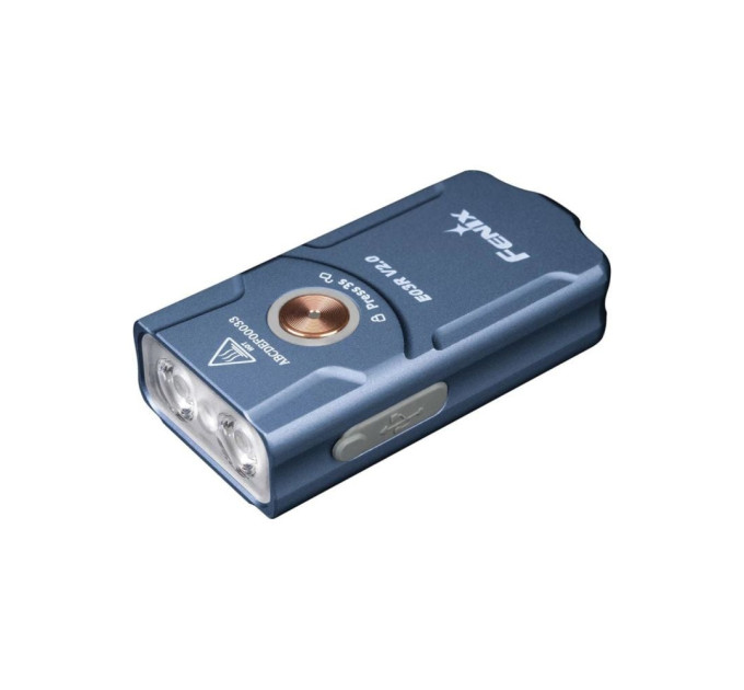 Фонарь наключительный Fenix E03R V2.0 Blue