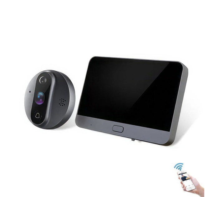 Комплект відеодзвінка з домофоном з WiFi Light Vision VLC-300IVP(Tuya)