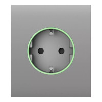 Фронтальная панель Ajax CenterCover (smart) [type F] [55] ASP fog/дымная для умной розетки Outlet (type F)