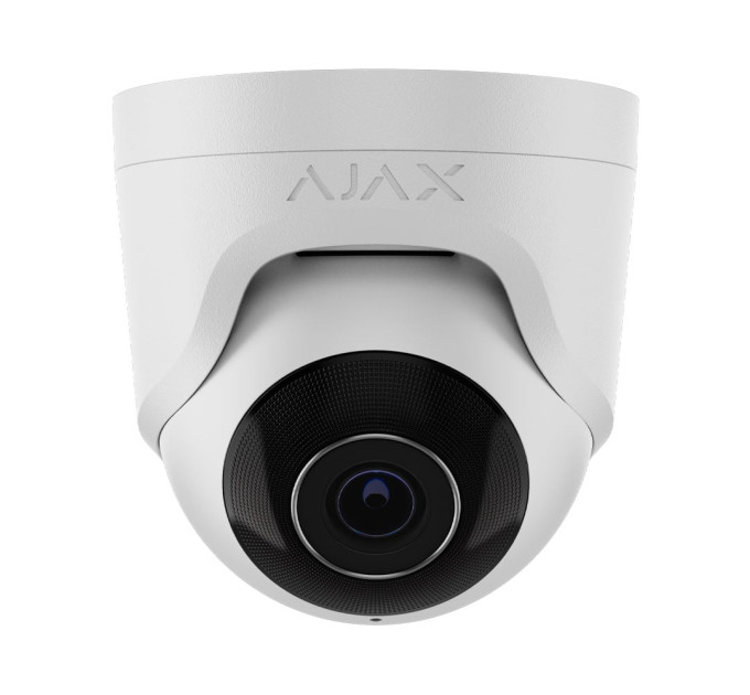 IP-відеокамера 5Mp Ajax TurretCam (5 Mp/4 mm) (8EU) ASP White f=4mm з мікрофоном