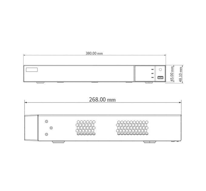 IP-видеорегистратор 16-канальный 8Mp TVT TD-3116H2-B2-B (160-160)