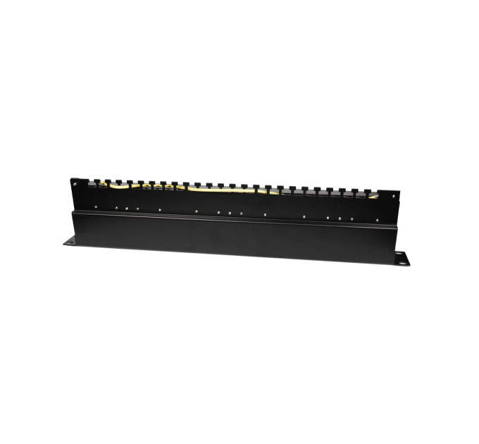 Патч-панель 24 порти NVC-PN-12/24 CAT5/CAT6 19" 1U екранована