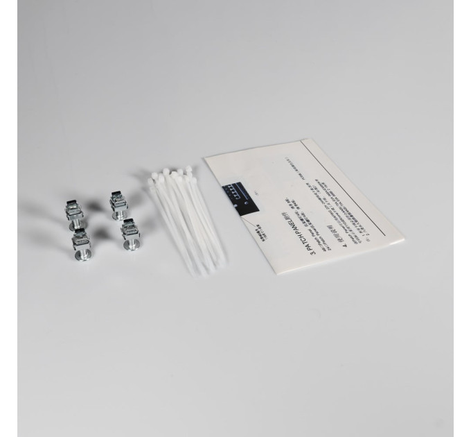 Патч-панель 24 порти NVC-PN-12/24 CAT5/CAT6 19" 1U екранована