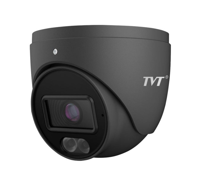 IP-відеокамера 6Mp TVT TD-9564E4(D/PE/AW2) Black f=2.8mm, ІЧ+LED-підсвічування, з мікрофоном