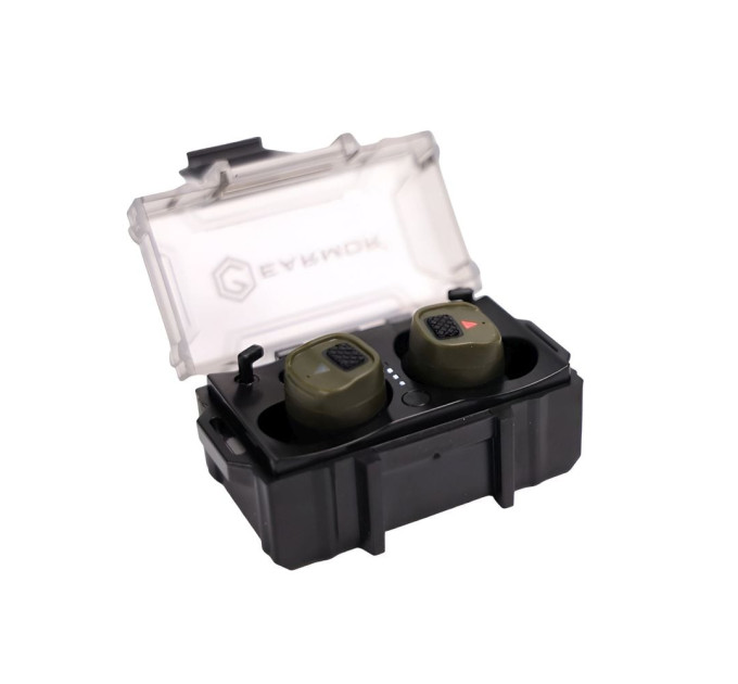 Активні захисні навушники (беруші) Earmor M20T (FG) Olive з Bluetooth