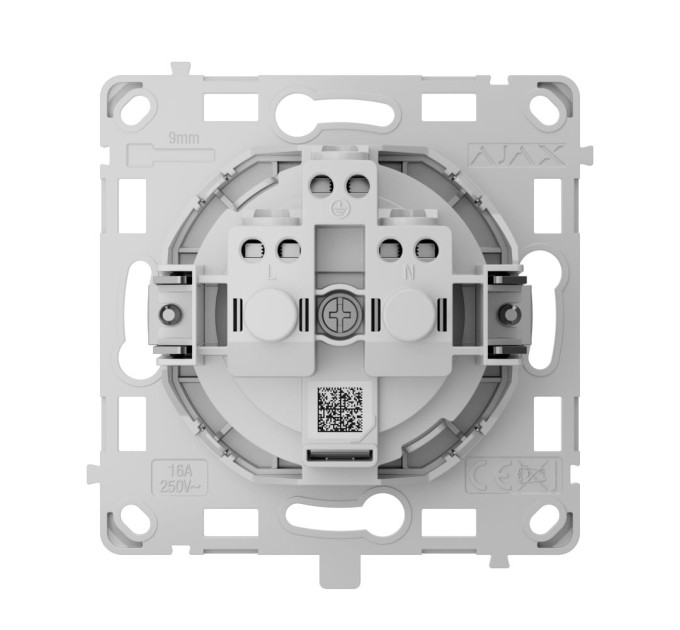 Механизм розетки Ajax OutletCore (basic) [type F] для встроенной горизонтальной розетки Outlet (basic) [type F]