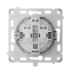Механизм розетки Ajax OutletCore (basic) [type F] для встроенной горизонтальной розетки Outlet (basic) [type F]