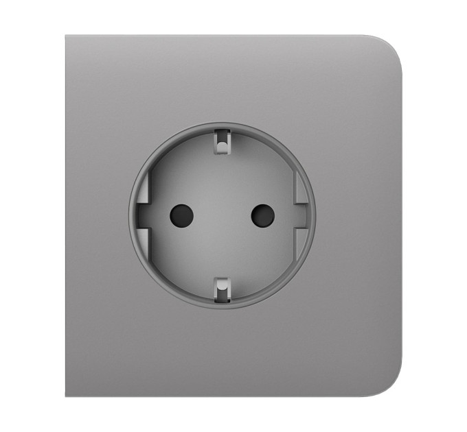 Фронтальна панель Ajax SideCover (basic) [type F] fog/димна для розетки Outlet (type F)