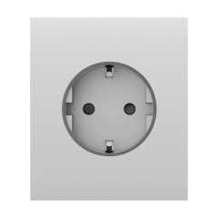 Фронтальна панель Ajax CenterCover (basic) [type F] white/біла для розетки Outlet (type F)
