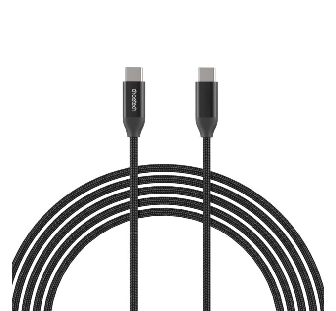Кабель Choetech ХСС-1035 Black USB-C to USB-C PD3.1 240W 1m