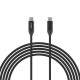 Кабель Choetech ХСС-1035 Black USB-C to USB-C PD3.1 240W 1m