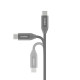 Кабель Choetech ХСС-1035 Black USB-C to USB-C PD3.1 240W 1m