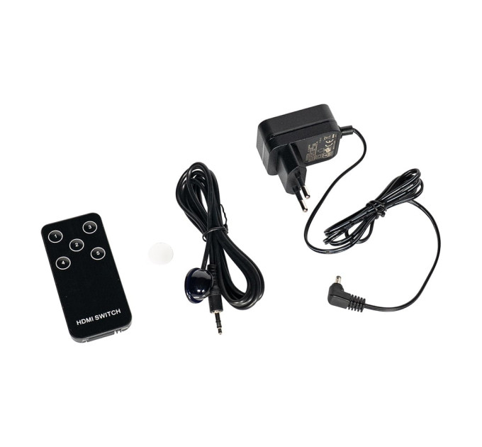 Комутатор 4K@30Hz HDMI 5x1 Dtech DT-7021 (MS)