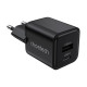 Сетевое зарядное устройство для Choetech PD5012 mini PD30W GAN A+C Black