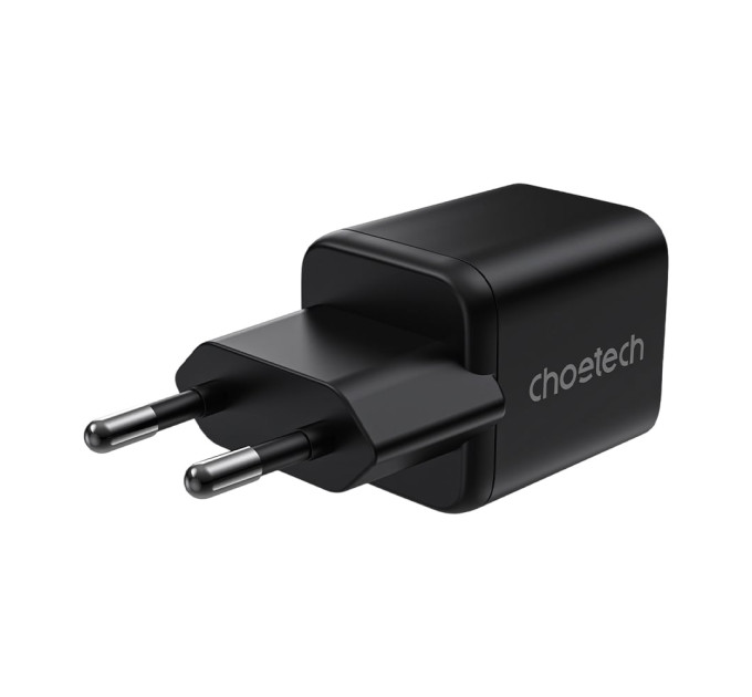 Сетевое зарядное устройство для Choetech PD5012 mini PD30W GAN A+C Black