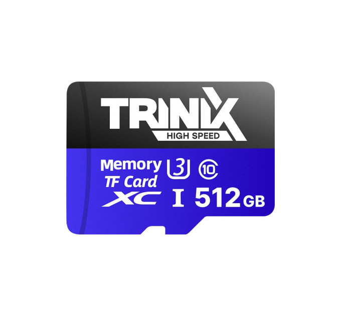 Карта памяти Trinix 512GB miсroSDXC с SD-адаптером U3 V30 A1