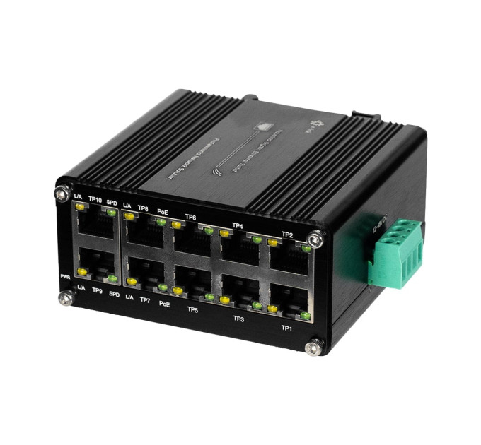 PoE-коммутатор 10-портовый E-LINK LNK-IMC010GPB с 8 портами PoE