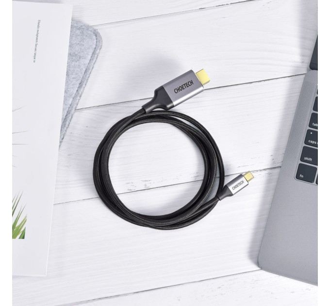 Кабель Choetech CH0021 Black USB-C to HDMI 4K@60Hz 1.8m