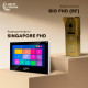 Комплект видеодомофона Light Vision: домофон 7" SINGAPORE (AI) FHD Black и видеопанель RIO FHD Gold