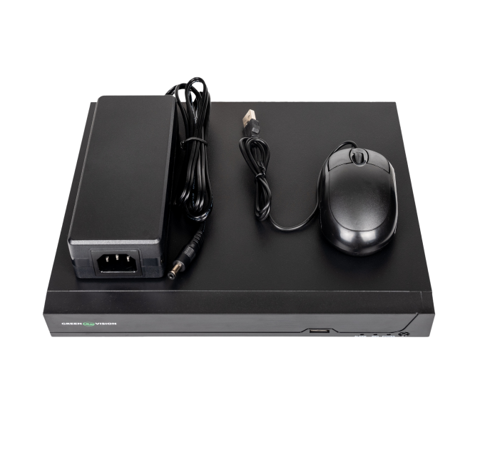 IP відеореєстратор 10-канальний 8MP NVR GreenVision GV-N-S024/08 (8POE) (Lite)