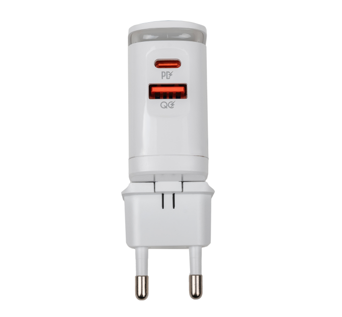 Зарядка для телефона LP 25W (Type-C+USB) QC3.0 PD + кабель (Type-C to Type-C) 25WCH