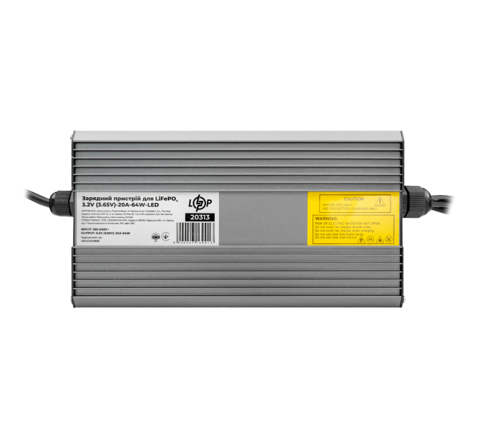 Зарядное устройство для аккумуляторов LiFePO4 3.2V (3.65V)-20A-64W-LED