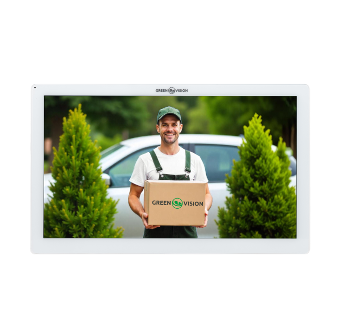 Цветной Wi-Fi AHD видеодомофон GreenVision GV-061-AHD-M-VD10SD White