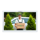 Цветной Wi-Fi AHD видеодомофон GreenVision GV-061-AHD-M-VD10SD White