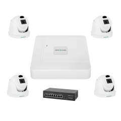 Комплект відеоспостереження на 4 камери GV-IP-K-W70/04 3MP Комплект відеоспостереження на 4 камери GV-IP-K-W70/04 3MP