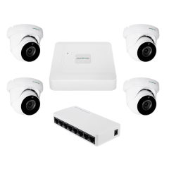 Комплект відеоспостереження на 4 камери GV-IP-K-W95/4 5MP Комплект відеоспостереження на 4 камери GV-IP-K-W95/4 5MP