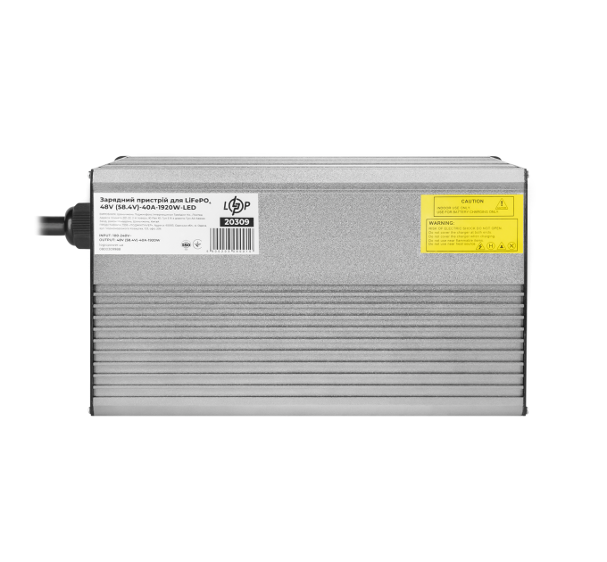 Зарядний пристрій для акумуляторів LiFePO4 48V (58.4V)-40A-1920W-LED