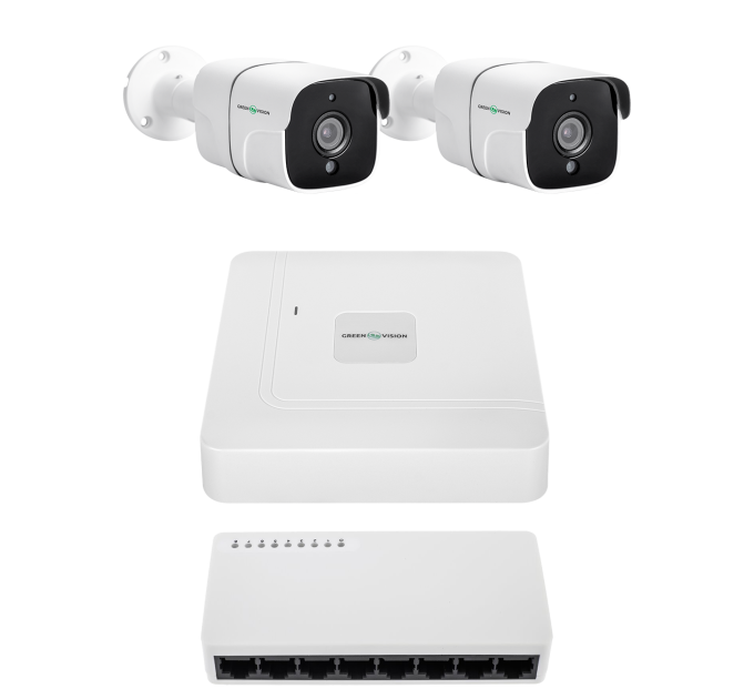 Комплект видеонаблюдения на 2 камеры GV-IP-K-W97/2 4MP Комплект видеонаблюдения на 2 камеры GV-IP-K-W97/2 4MP