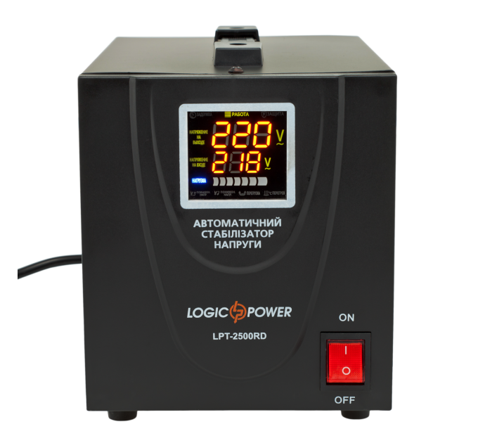 Стабілізатор напруги LPT-2500RD BLACK (1750W)