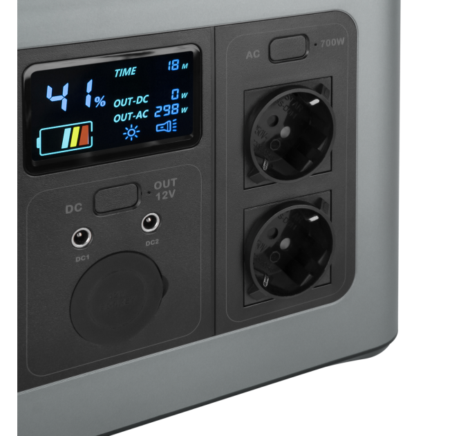 Многофункциональная портативная зарядная станция LP CHARGER MPPT 700 Pro (700W, 614Wh)