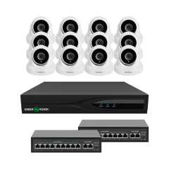 Комплект відеоспостереження на 12 камер GV-IP-K-W84/12 5MP Комплект відеоспостереження на 12 камер GV-IP-K-W84/12 5MP