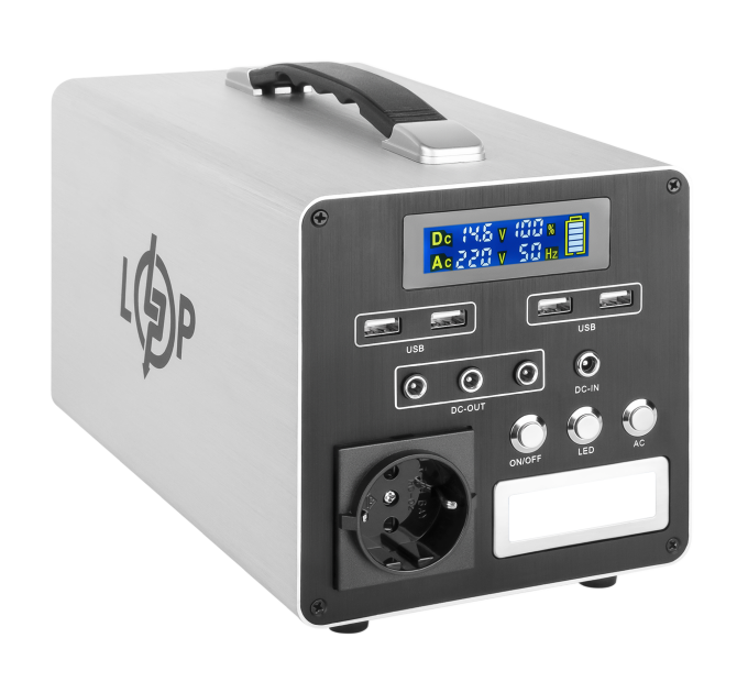 Багатофункціональна портативна зарядна станція LP CHARGER MPPT 500 (500W, 512Wh)