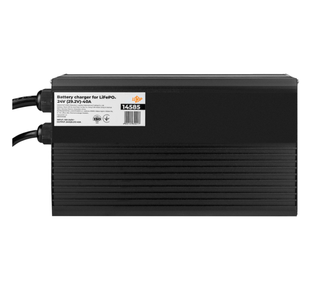 Зарядний пристрій для акумуляторів LiFePO4 24V (29.2V)-40A-960W Зарядний пристрій для акумуляторів LiFePO4 24V (29.2V)-40A-960W