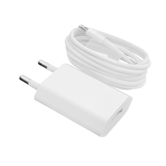 Зарядное устройство + кабель Lighting LP АС-005 USB 5V 1A ОЕМ White