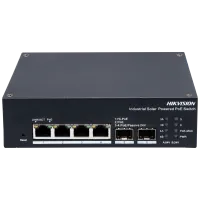 Hikvision DS-3T1506HP-EI-UPS PoE Коммутатор 4 порта управляемый Hikvision DS-3T1506HP-EI-UPS PoE Коммутатор 4 порта управляемый