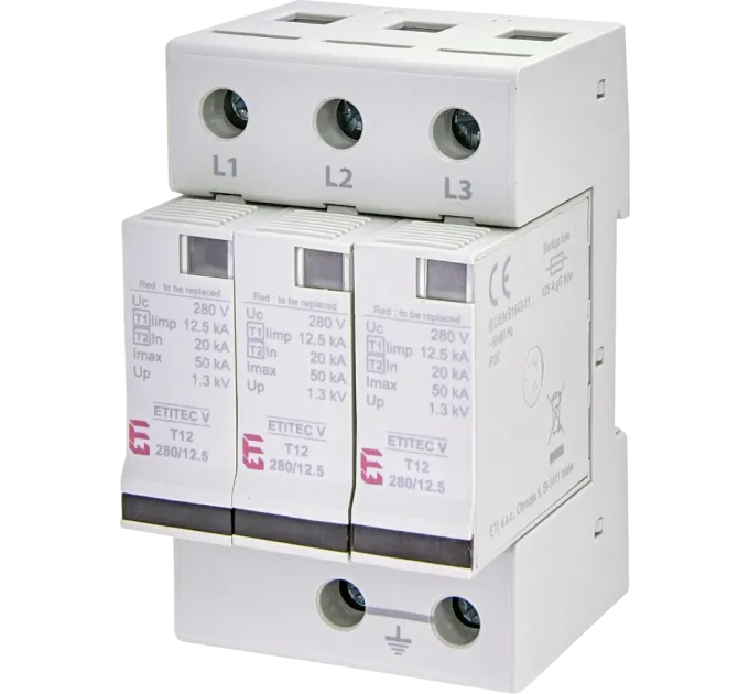ETI TEC V T12 280/12,5 (3+0) Обмежувач перенапруги