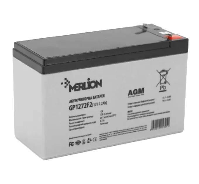 MERLION AGM GP1272F2 12V 7.2AH Акумуляторна батарея