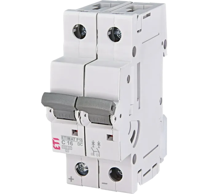 ЭТИ ETIMAT P10-DC 2p C16 (10 kA) Автоматический выключатель ЭТИ ETIMAT P10-DC 2p C16 (10 kA) Автоматический выключатель