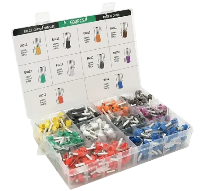 (E0508w-600 E2508b-250,E1008r-350,E1508bl-300,E4009gr-60,E7508gr-400,E6012y-40) Набор клемм/наконечников 2000шт (E0508w-600 E2508b-250,E1008r-350,E1508bl-300,E4009gr-60,E7508gr-400,E6012y-40) Набор клемм/наконечников 2000шт