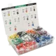 (E0508w-600 E2508b-250,E1008r-350,E1508bl-300,E4009gr-60,E7508gr-400,E6012y-40) Набор клемм/наконечников 2000шт